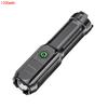 Light Super  Zoom Waterproof LED Flashlight Rechargeable Fishing Hunting Wild Camping Lumens Tactical Flashlight Retractable