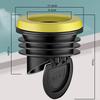 Toilet Flange Wax Ring with Backflow Prevention Valve, Toilet Leak-Proof Rubber Seal Drain Pipe Sealing Ring, Toilet Flange Sealing Ring Check