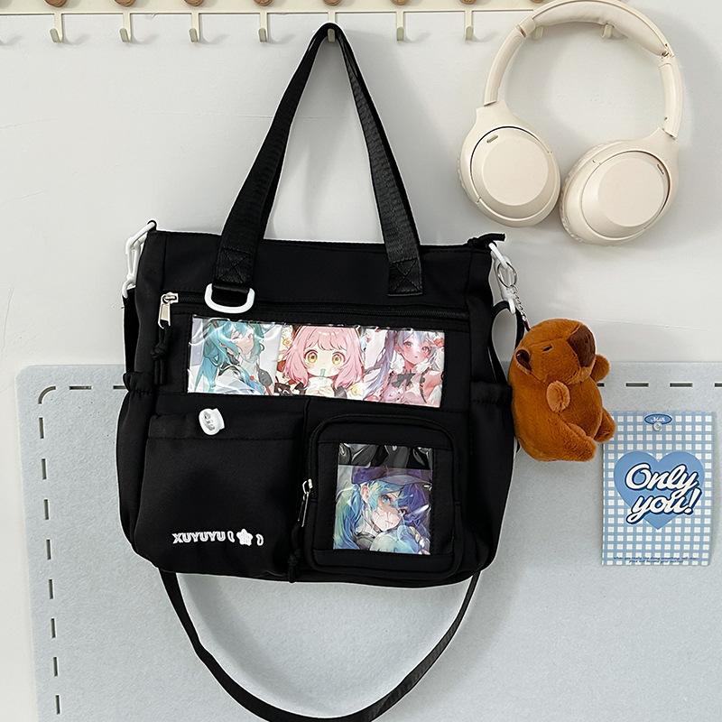 Schoolbag Japanese ins schoolbag large capacity high value fashion versatile transparent pain bag junior high school high school student backpack