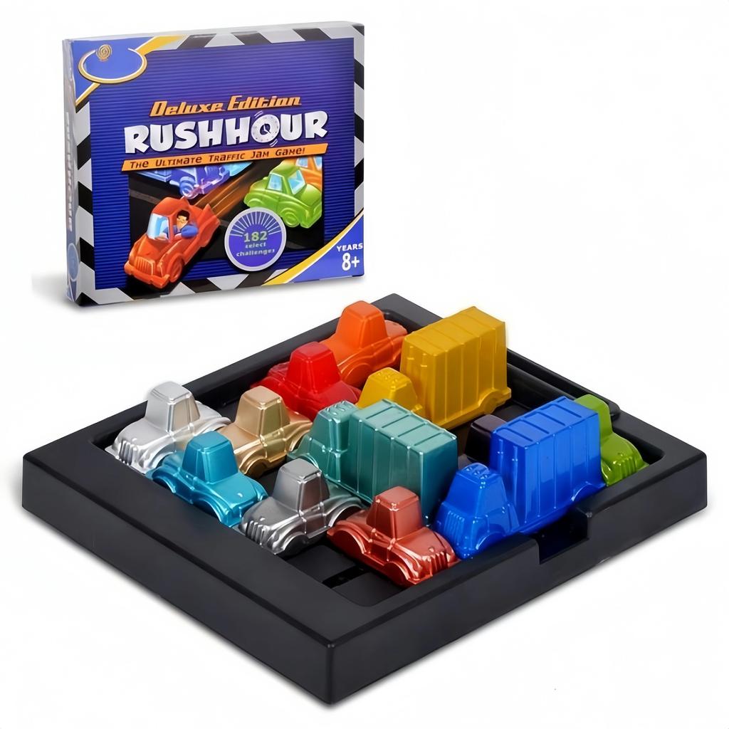 Puzzle Traffic Rush Hour Game for Kids Fun Racing Car Logical Reasoning Strategy Games Toy Educational Challenge for Children
