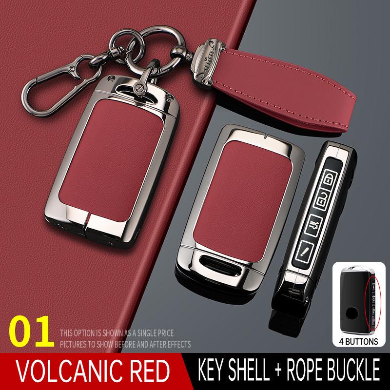 Mazda 3 Key Case with Angkesaila Buckle for CX4/CX5/Atz/CX30 - High-End Shell Bag for Men and Women