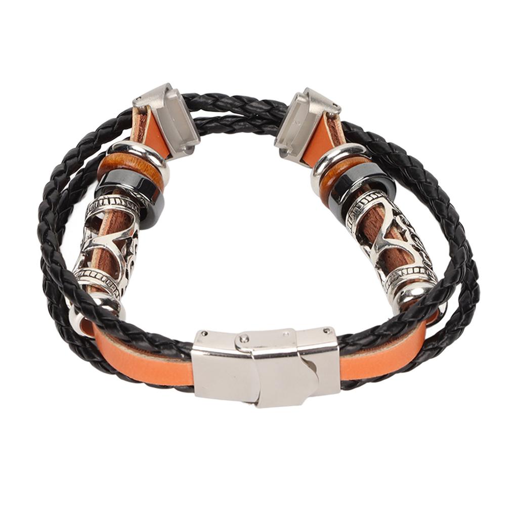 Smartwatch Band Lther Watch Replacement Wrist Strap Ethnic Vintage   for NaFitbit