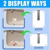 Pack of 3 Quick Install Acrylic Car Sun Visors Photo Clip Holders 3 Inch Universal Multifunction Safe Driving Design
