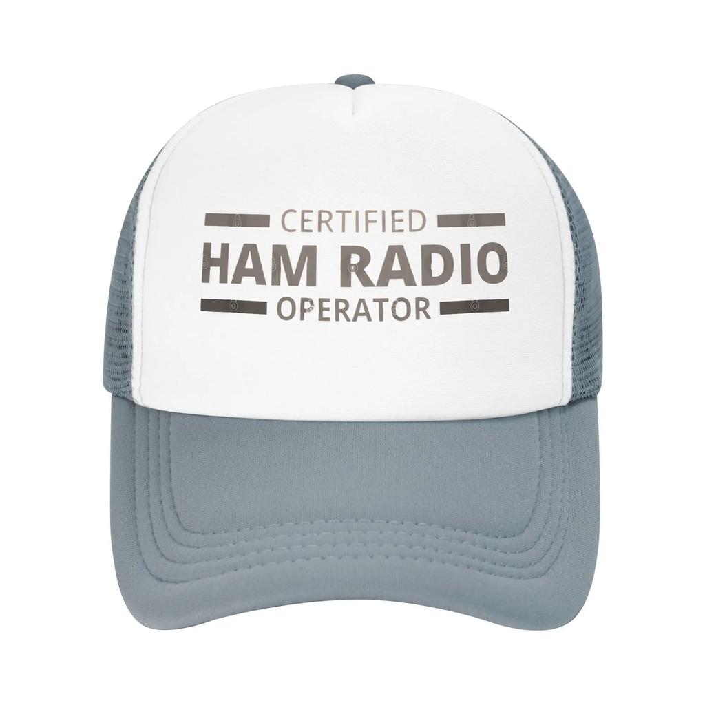Certified Ham Radio Operator Mesh Golf Hat Caps Outfit For Men Women Adjustable Snapback MeshBack Summer Cooling Hats