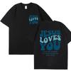 Jesus Liebt Dich T-Shirt Liebe Wie Jesus Shirt Christliches Merch Christliche T-Shirts Jesus Ist König Bibelvers Oberteile Christliche Kleidung