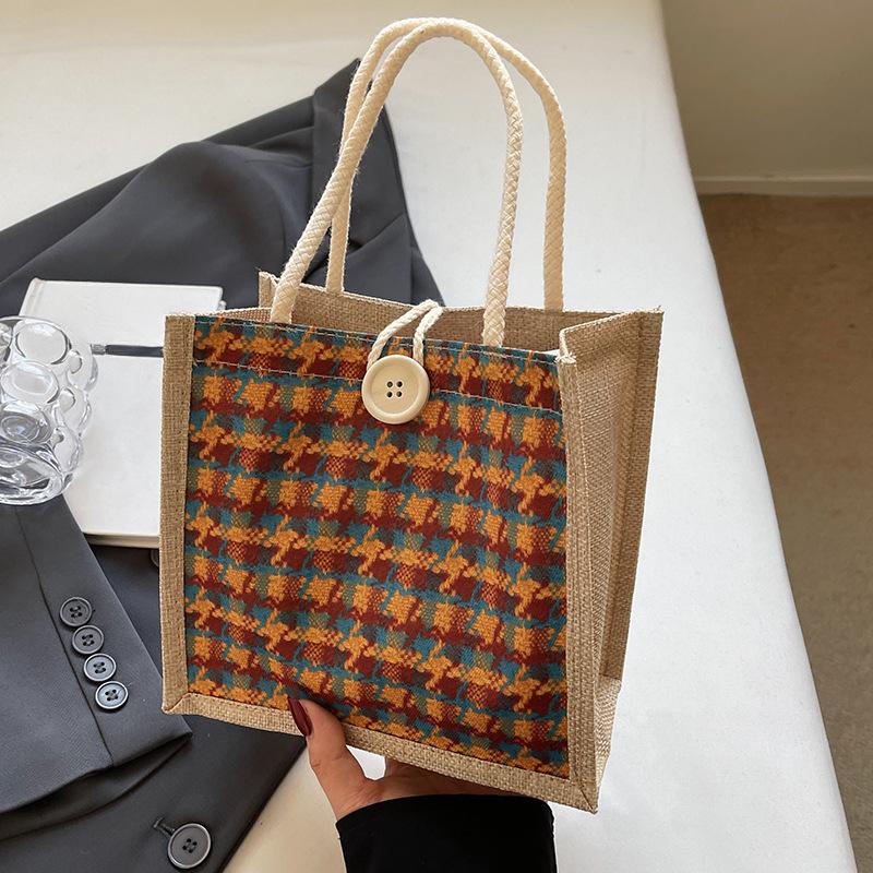 

Сумка Bento для женщин, новая льняная сумка Ins, маленькая сумка через плечо для японских девушек