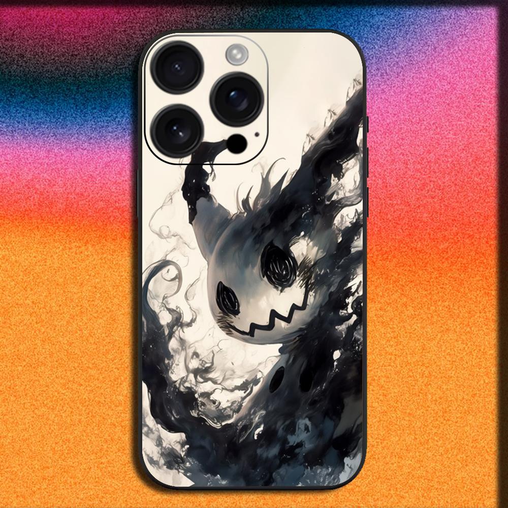 

Anime Cartoon M-Mimikyu Phone Case For iPhone 16,15,14,13,12,11,Pro,XS,Max,XR,Plus,SE,Mini Soft Black Cover iPhone13mini