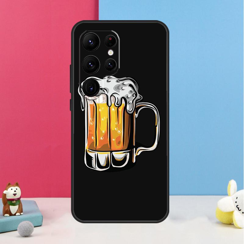 Beer Cup Case For Samsung Galaxy S26 S25 Ultra S20 S21 S22 S23 S24 Plus S10 S25 FE Back Cover Shell