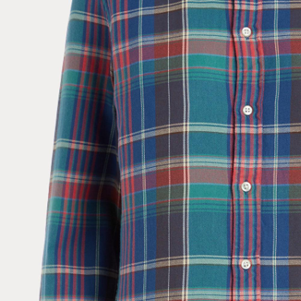 Polo Ralph Lauren Polo Color Block Kostkovaná S Výšivkou Loga Košile s Dlouhým Rukávem Dámské košile Vícebarevná WMPOSHTN6820287-400