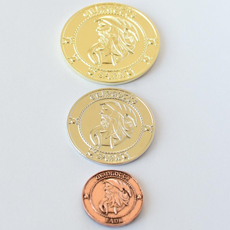 3pcs/set Wizarding Galleon Commemorative Coin Fans Collection Gifts