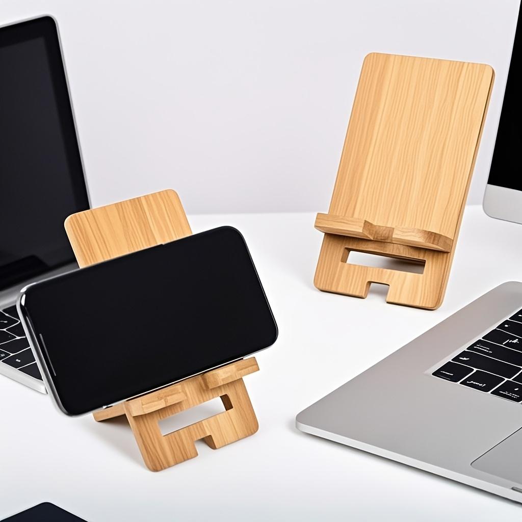 Stylish Adjustable Bamboo Phone and Tablet Stand | Multi-Angle Desktop Holder, Perfect for Home Office, School - Ideal Gift