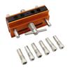 Centering Doweling Jig Drill Jig For Straight Holes Biscuit Joiner Set With 6 Drill Guide Bushings Adjustable