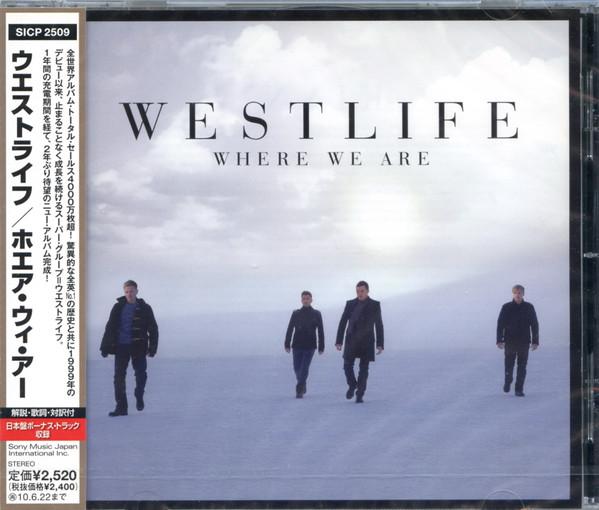 

CD WESTLIFE - Where We Are SICP2509PROMO RCA 2009 Японія Обі Поп