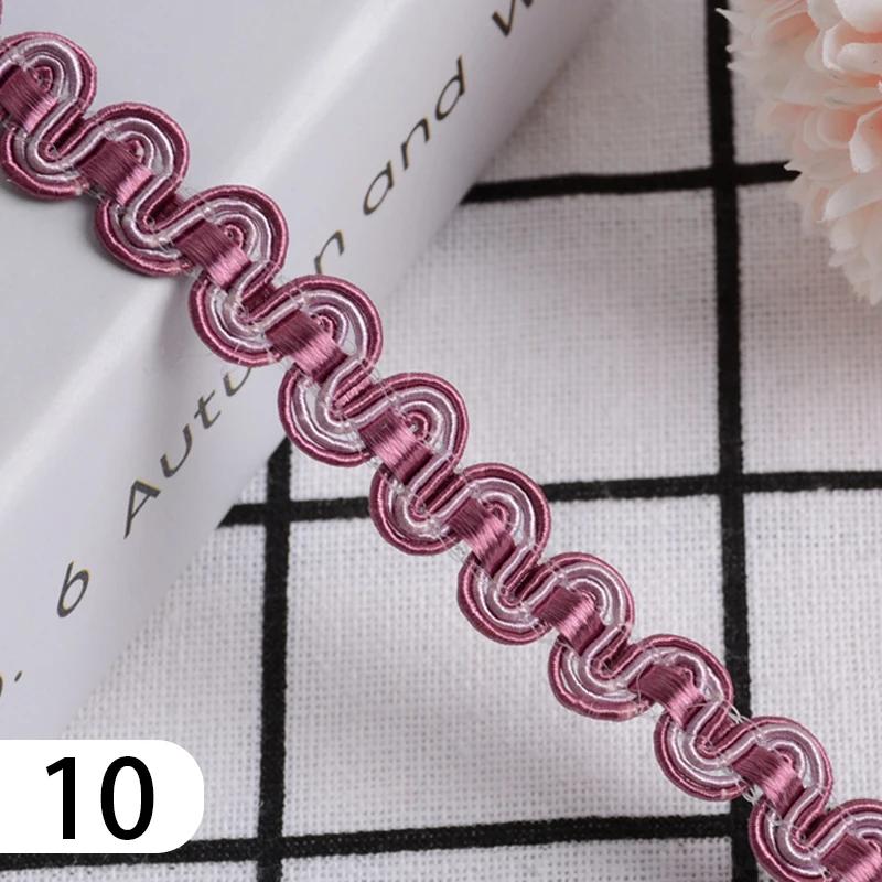 15 Meter Curtain Fringe Lace Edge 1.2cm Width Tassel Lace Trim Ribbon For Sewing Sofa Pillow Home Upholstery DIY Accessories