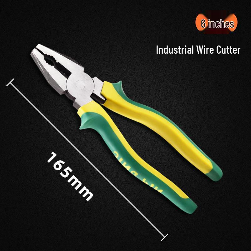 Industrial Tiger Pliers Set: 8" Wire Cutters, 6" Needle Nose & Labor-Saving Diagonal Pliers for Household Electricians