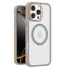 For iPhone 16 Pro Magnetic Case Shockproof TPU+PC Clear Back Phone Cover