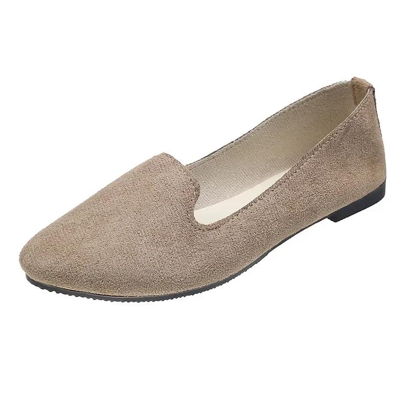 Modne Damskie Buty Wulkanizowane Jednokolorowe Damskie Mokasyny Płaskie Buty Damskie Lekkie Ciepłe Mokasyny Wiosna Zapatos Mujer