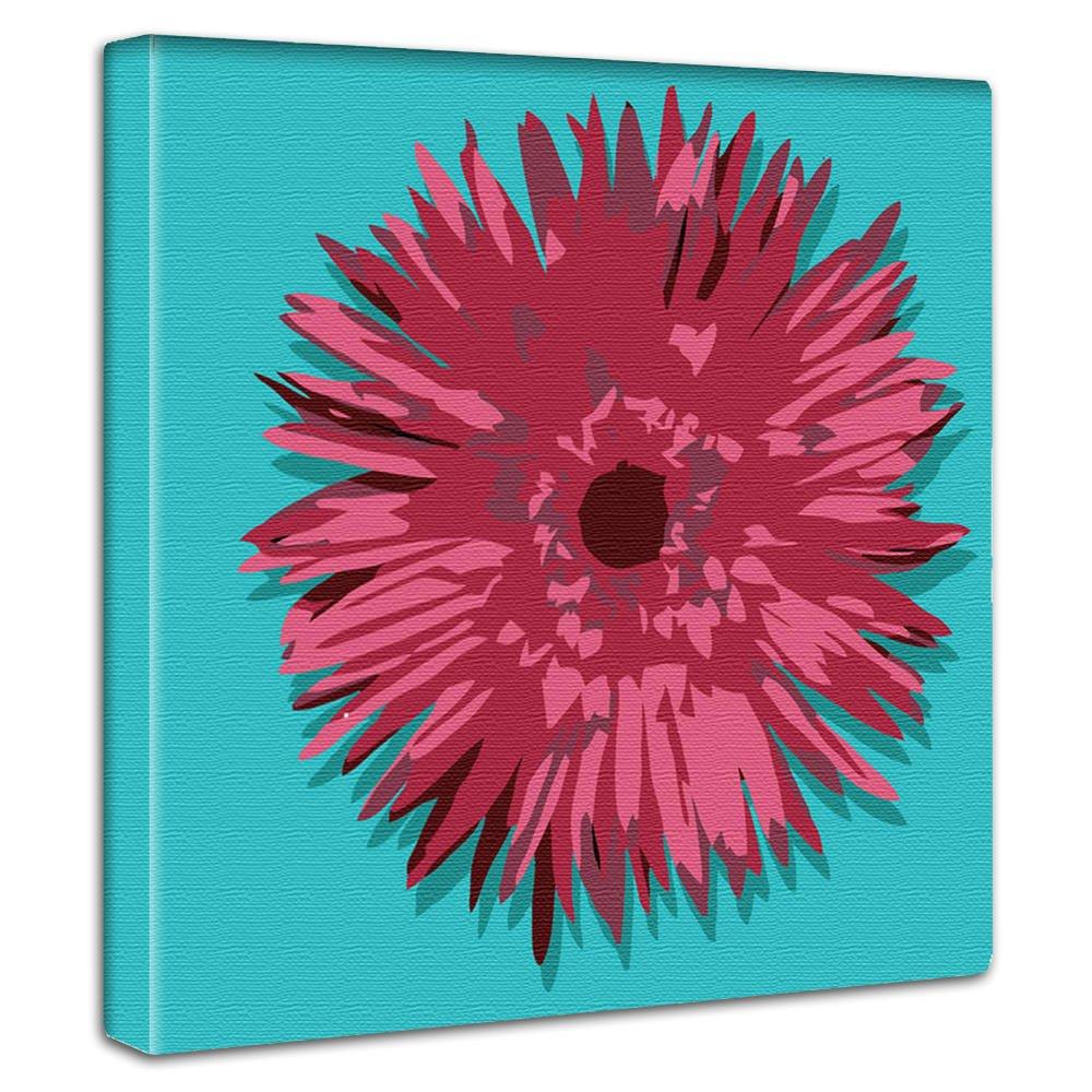 

Flower and Plant Art Panel, 30cm x 30cm, Made in Japan, Poster, Stylish Interior Decor, Living Room Decor, Pop Blue and Pink Fabric Panel,