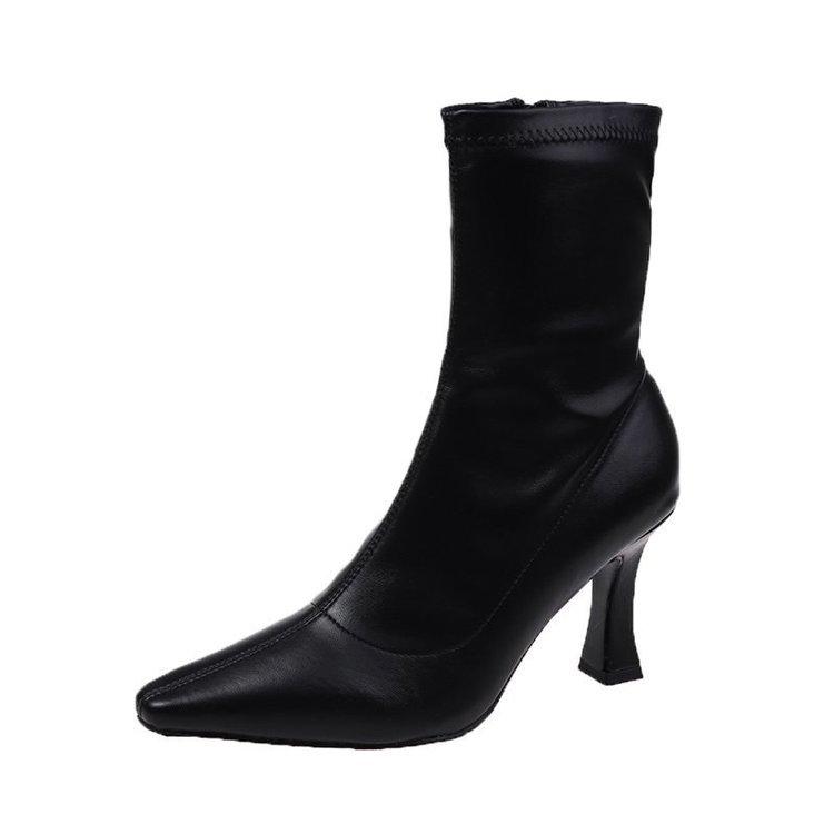 Fashion Comemore Women Fashion Side Zippers Short Boot Female Thin High Heel Shoes Women's Autumn Footwear 2025 Pointed Toe Ankle Boots