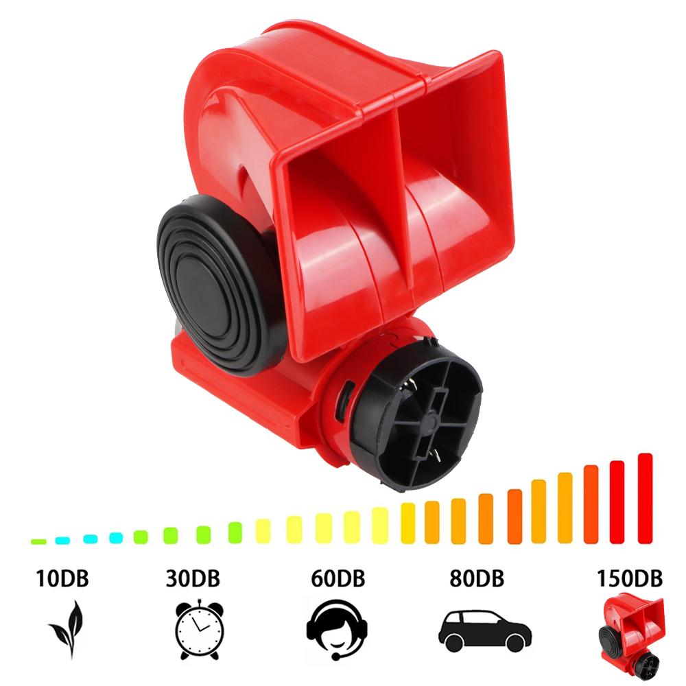 Car Air Pump Horn Set Waterproof Auto Trumpets For Boat Truck SUV Electric Speaker Auto Parts Super Loud With Wires and Relay 12V Ship Car Air Horn