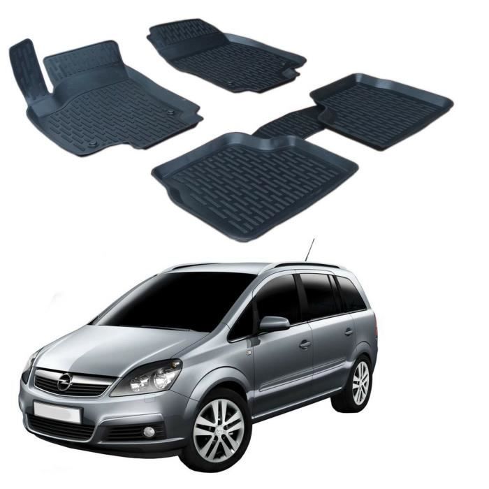 Tapis De Sol 3D - SCOUTT - Opel Zafira B - Caoutchouc Premium - Noir - Sur Mesure 2006-2011
