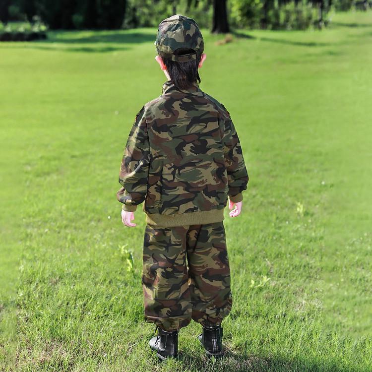 2025 Boys' Camouflage Sports Set: Autumn Special Forces Training Uniform