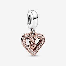 

Pandora 788693C01 - Sparkling Handmade Heart-Shaped Dangle Charm