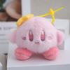 Cuddly Kirby Plush Toy With Strawberry And Bow Design Exceptional For Backpacks