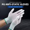 10Pairs Nylon PU Coated Work Gloves, 13-Gauge Breathable Anti-Slip Gloves for Repair, Construction and Gardening