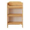 Child-Safe Solid Wood Book Organizer Slim Floor Bookcase with Wall Support Creative Narrow Storage Shelf for Bedroom&Living Room