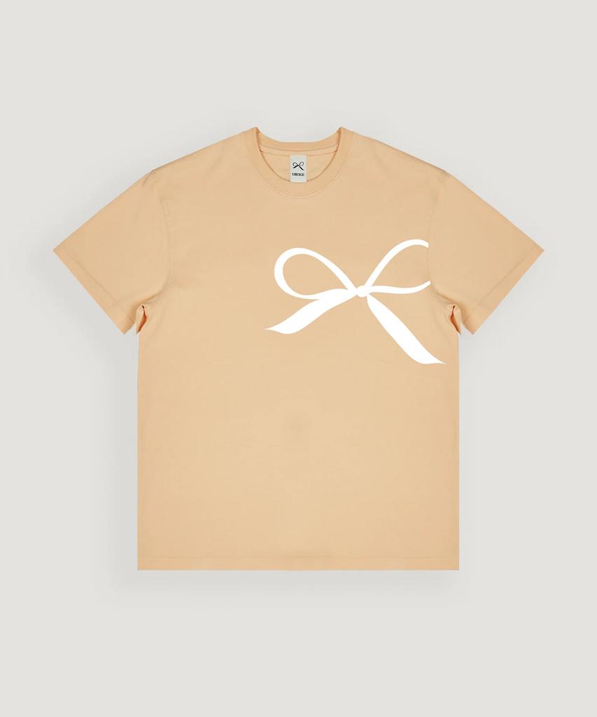 UBEIGE Ribbon Short Sleeve T-Shirt (Pale Orange)