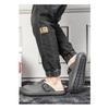 Men's Cotton Shoes with Thick Soles and Cotton Slippers for Warmth, Anti Slip, and Toe Covering