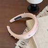 Rhinestone Sponge Hairband For Women Vintage Solid Wide Brim Puffy Puffy Hair Hoop Headband Hair Accessories