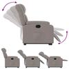 Vidaxl Lift and Tilt Recliner, Electric, Taupe Color, Fabric