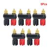 1/2/3/4/5PCS Speaker Banana Plug Terminal Connector Dual Female Banana Plug For Speaker Amplifier Dual 2-Way Banana Plug Jack