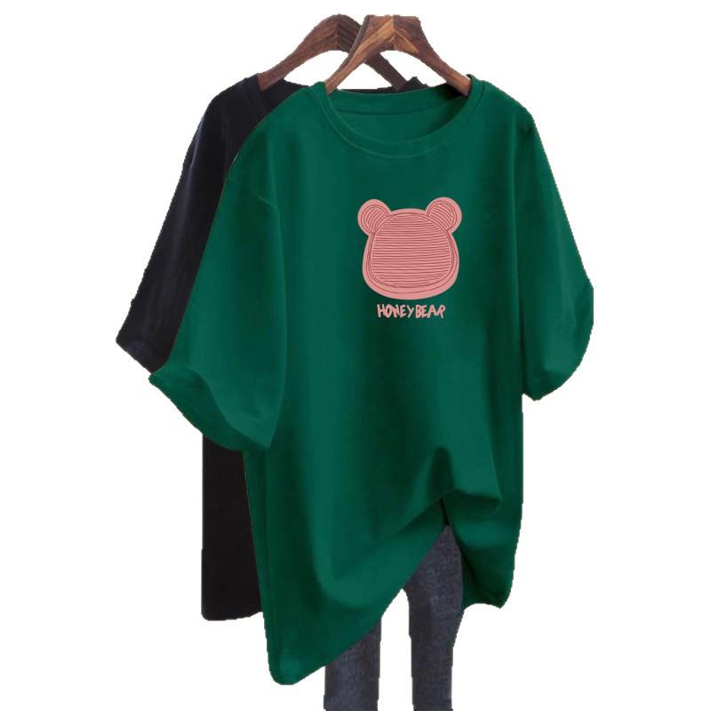 Women's Summer 2026 Loose-Fit Cartoon T-Shirt with Round Neck and Short Sleeves