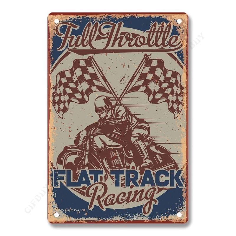 Motorcycle Legends Tin Sign, Retro Rural Wall Art 20x30cm