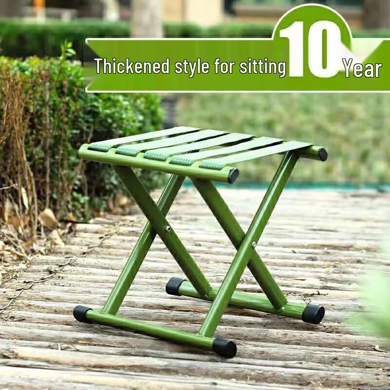 Lieve Portable Folding Outdoor Stool with Backrest