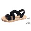 Women's Plus Size Roman Style Sandals - Summer 2025 Fashion with Imitation Hemp Rope Sole