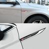 FIQ1 2pcs X Metal Mugen Logo Side Fender Emblem Badge Car Body Sticker Decal for Honda Civic City Jazz Accord Crv Fit Insight