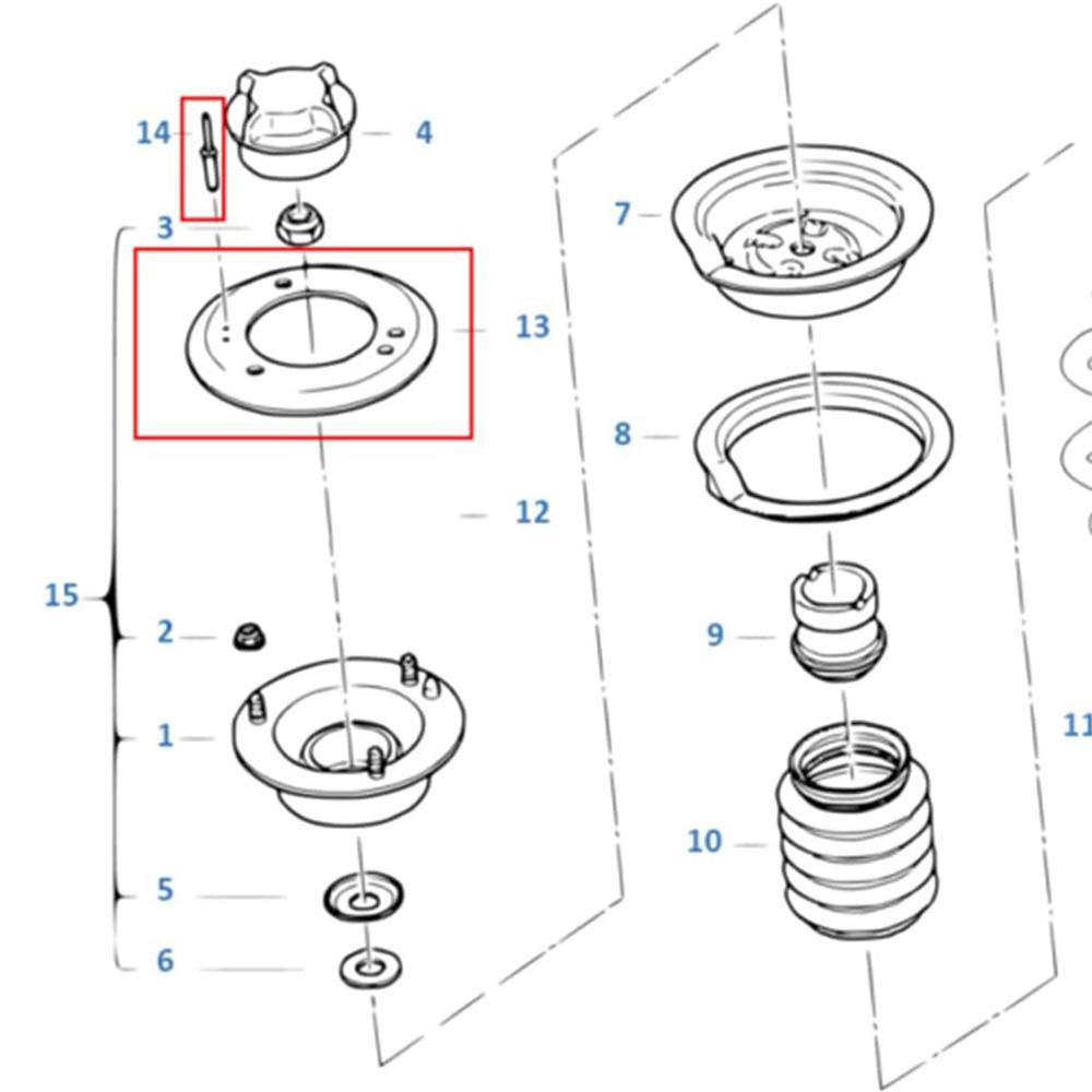 Front Upper Strut Mount Reinforcement Plate Set For BMW 3 Series E46 E85 E86 Z4