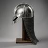 Wikinger Norman Helm mit Ständer Handgefertigte Mittelalterliche Rüstungsreplik für LARP, Cosplay, Renaissance-Markt Sammler Nordischer Kriegerhelm