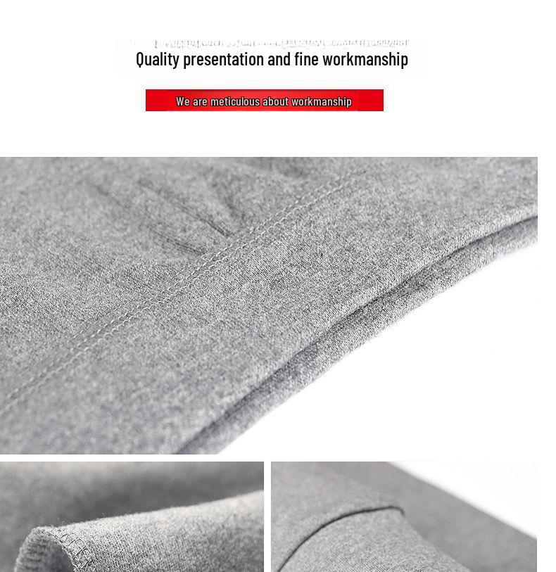Men's 100% Cotton Lightweight Autumn Trousers - Warm, Comfortable Winter Base Pants