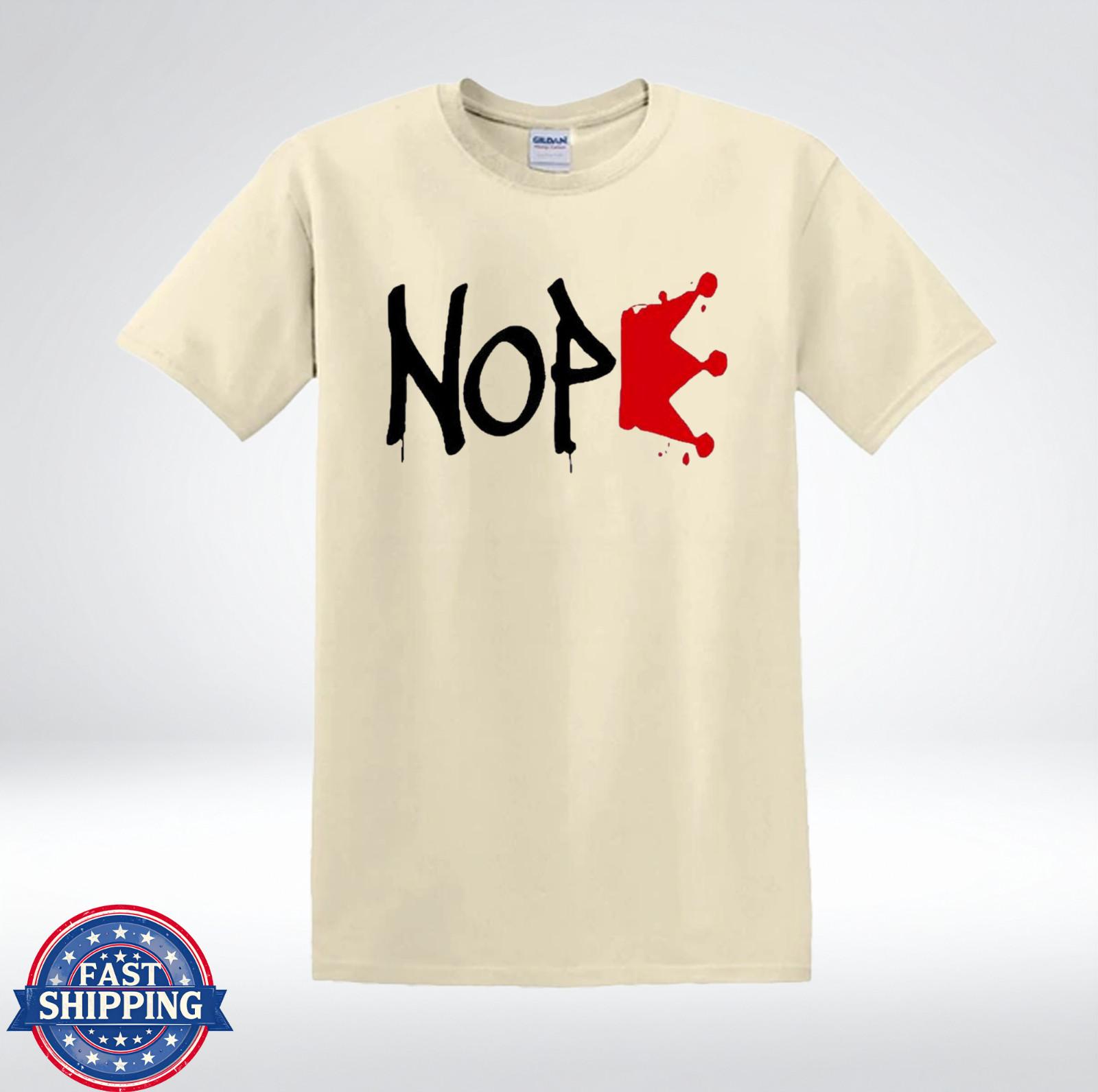 Nope Crown Graphic Shirt Funny Streetwear Minimalist Design T-Shirt XXL