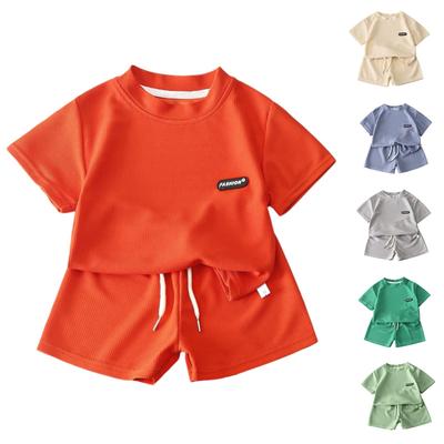 Kid Patriotic Outfit - Short Sleeve & Shorts 2-Piece Set For Boy