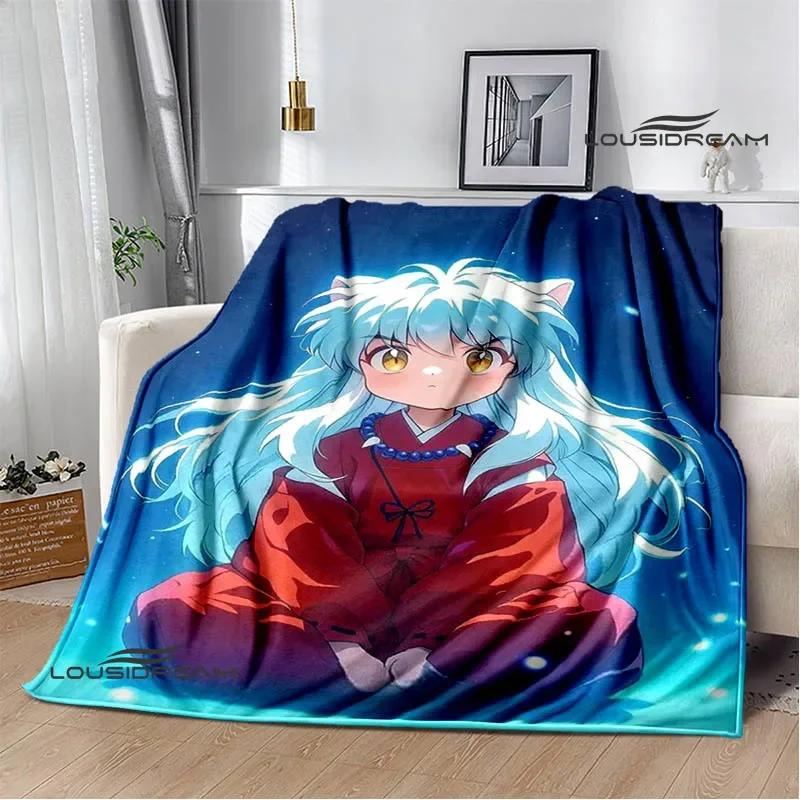 3D Inuyasha Cartoon Printed blankets Picnic blanket Warm Flannel blankets Home bed linings blankets for beds Birthday Gift
