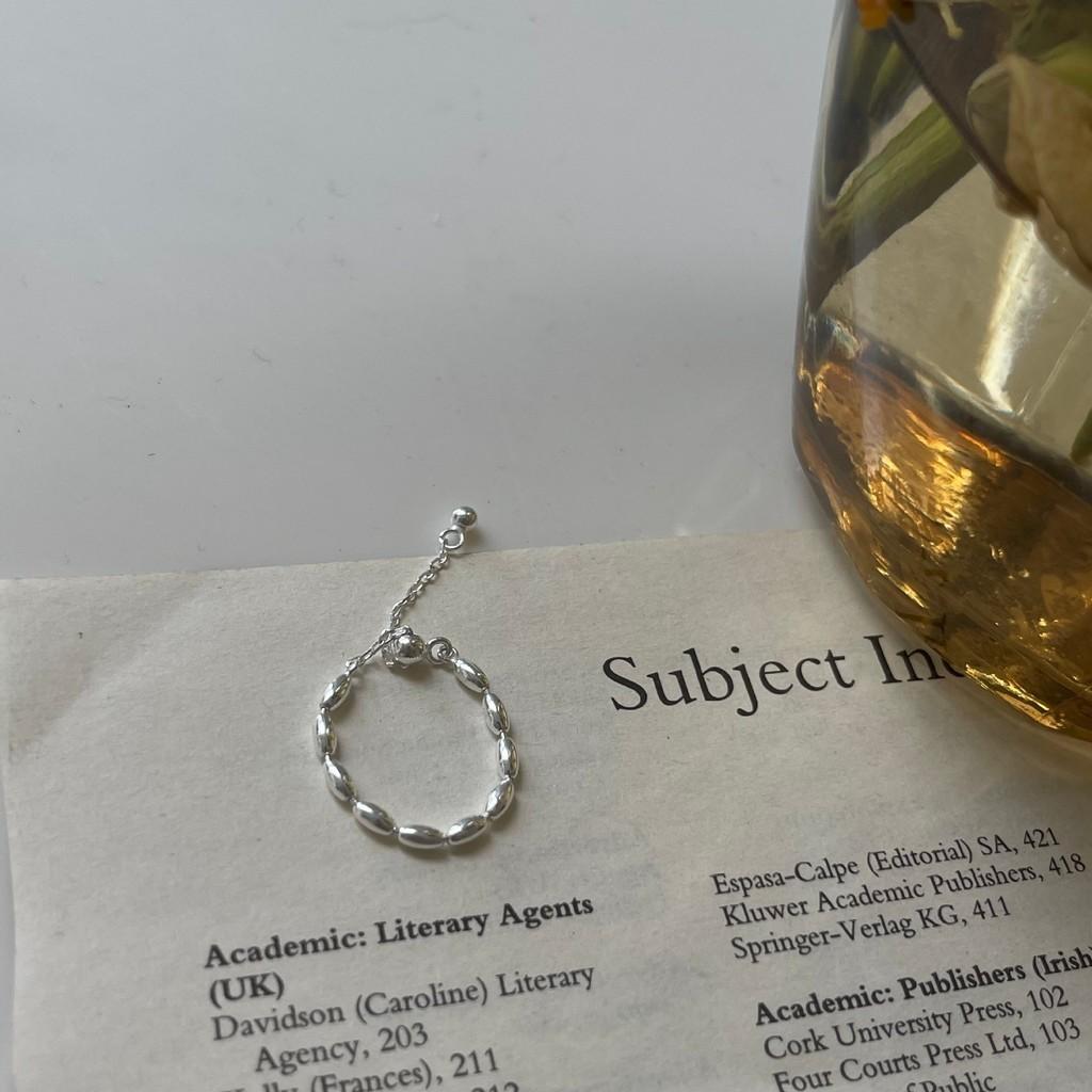 Elegant S925 Silver Smiley Face Charm Ring With Colorful Beads For Trendy Women