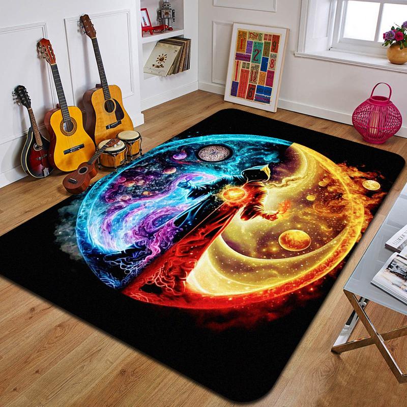 M-Mandala Bohemia Printed Carpet Fashion Yoga Mat Non-Slip Carpet Bedroom Decoration Outdoor Carpet Bedroom Birthday Gift