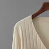 Women's Autumn/Winter Knit Cardigan & Midi Skirt Two-Piece Set – Casual Fashion Rib-Knit Outfit