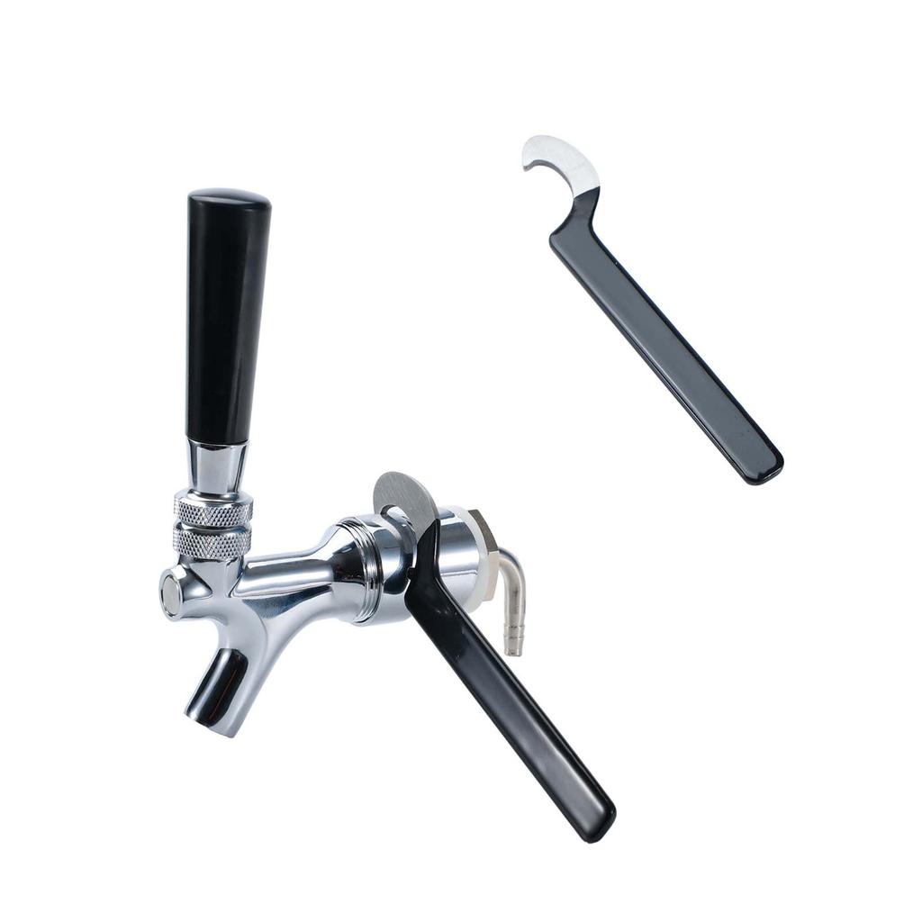 Qty 100 x Standard Metal Beer Faucet Wrench Heavy Duty Faucet Spanner with Soft Vynil Grip Tight faucets to Beer Shank and Tower